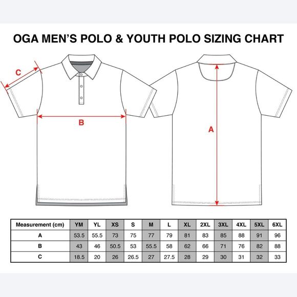 Oahu Golf Apparel Men's Polo Ohia Lehua Medium - Picture 7 of 7